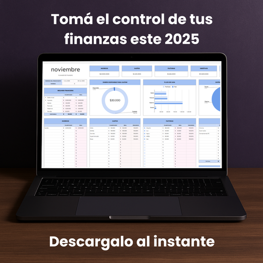 Planner Digital Finanzas (Editable)